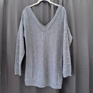 The Field Charcoal V-Neck Sweater